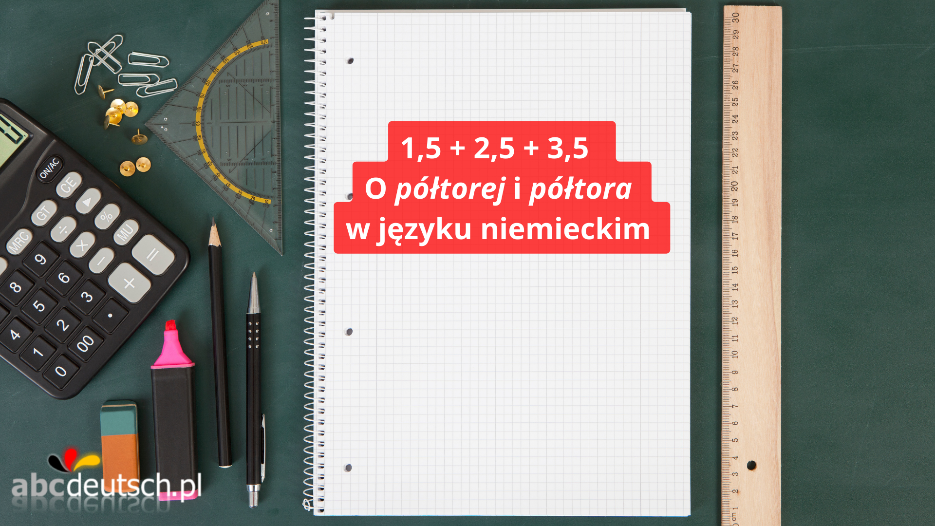 eineinhalb i anderthalb w języku niemieckim