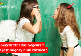 Gegenteil i Gegensatz