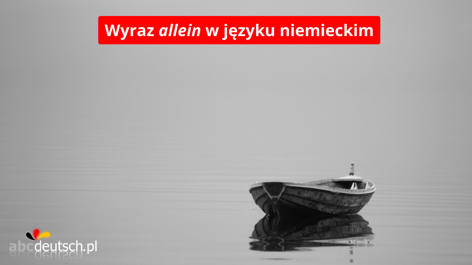 allein w języku niemieckim